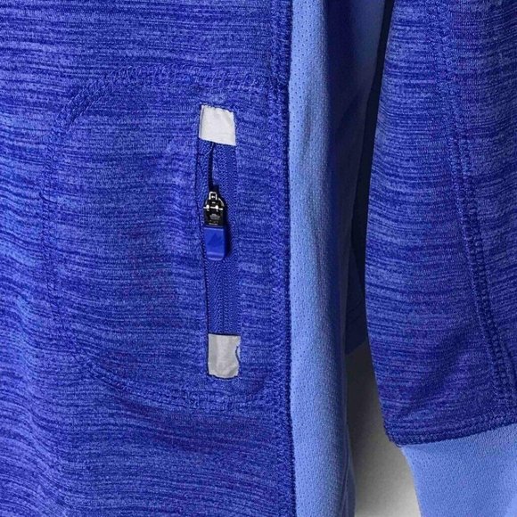 FREE2B By Free Country Womens M Pullover Blue Long Sleeve Thumb Hole Zip Pocket - Picture 8 of 8